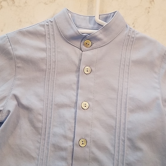 BABINE Light Blue Dress Shirt Size 2 Years - Picture 5 of 8